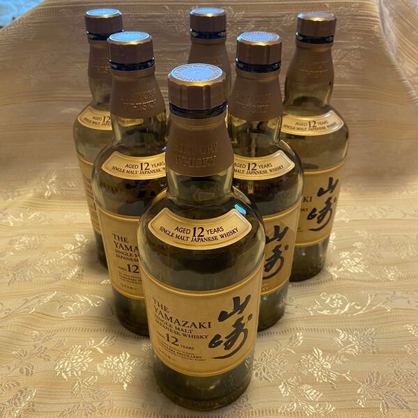 山崎 サントリー シングルモルトウイスキー 700ml 空き瓶 6本セット
