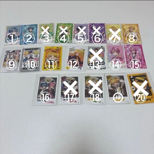 AMPTAKxCOLORS フォトカードセット 6月30日までの出品に致します。