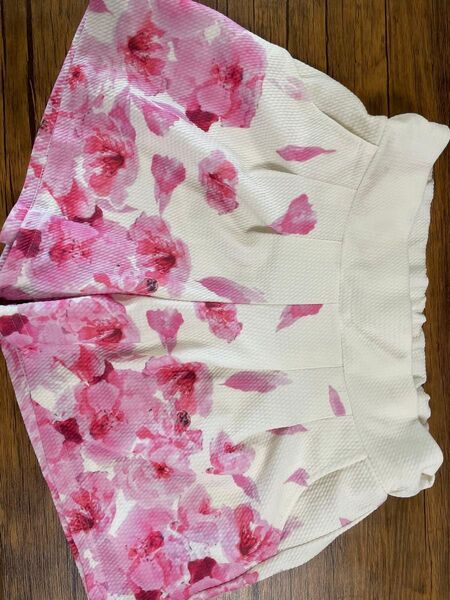 花柄ショートパンツ ピンク
