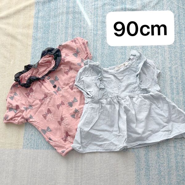 manina 襟付きシャツ 2枚セット 90cm