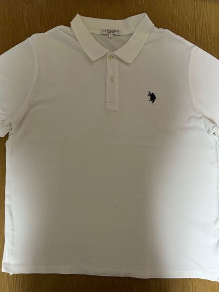 U.S. POLO ASSN. ポロシャツ ホワイト Lサイズ