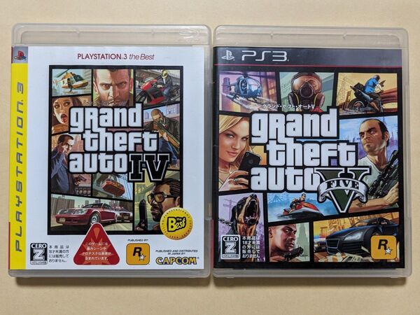 PS3 グランドセフトオートⅣ・Ⅴ 2本セット