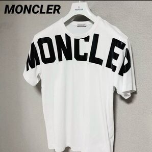 MONCLER モンクレール Tシャツ ホワイト 白T デカロゴ 国内正規品