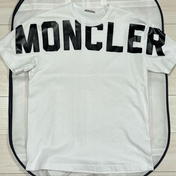 MONCLER モンクレール Tシャツ ホワイト 白T デカロゴ 国内正規品
