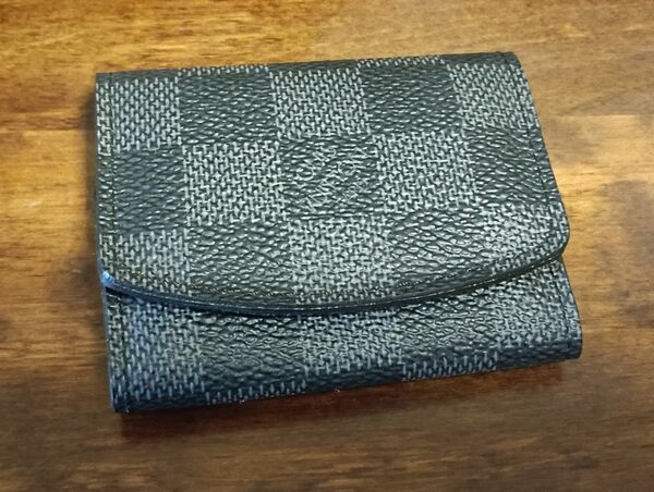 美品 ルイ・ヴィトン ダミエ グラフィット カフスケース カフス入れ グレー LOUIS VUITTON フランス製 メンズ