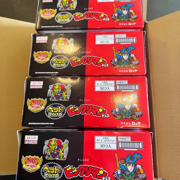 即発送 新品未開封 4Box ヘッドだらけのビックリマンチョコ30個入り