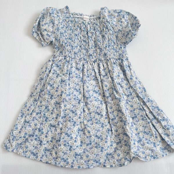 【美品】tete a tete 水色花柄ワンピース バースデイ しまむら