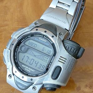 CASIO SEA-PATHFINDER SPF-10 カシオシーパスファインダー サーモセンサー ステンレスバンド 潮位表月齢表