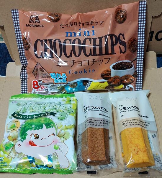 No.5お菓子詰め合わせ4点セット◆◆箱の隙間には緩衝材の代わりに小さめのお菓子を詰めます◆◆