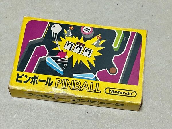 ピンボール ファミコン 任天堂 FC 箱 説明書あり 小箱 Nintendo ファミコンソフト