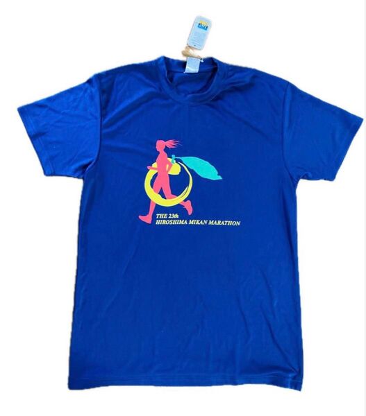 第23回広島みかんマラソン Tシャツ ブルー 未使用