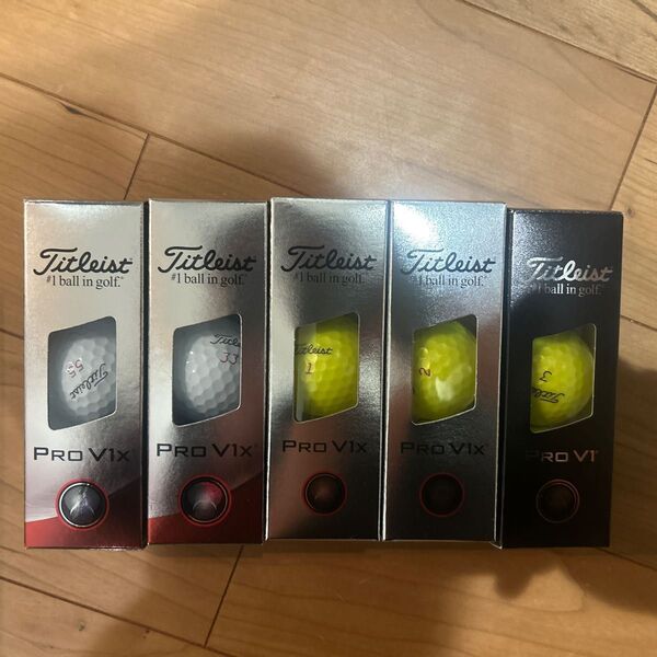 タイトリスト Titleist PRO V1x V1 ゴルフボール ホワイト イエローコンボ 箱無し