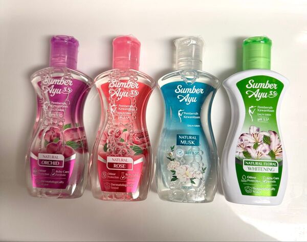 スンブルアユ デリケートゾーン用ソープ ローズ&ラン&ムスク&フローラル90ml 4本セット