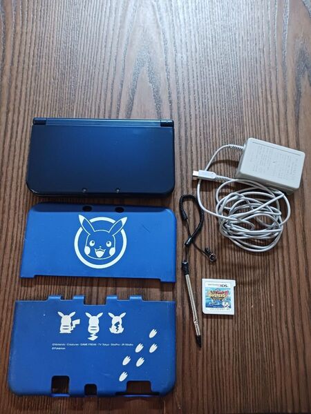 任天堂 new3DS LL 本体 ポケモンカバー 充電器 ソフト付き