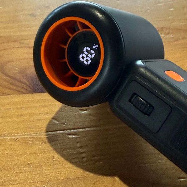 充電式静音ハンディファンネックファン携帯扇風機 黒 Warmco 5000mAh