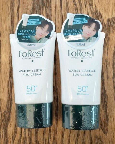 グリーンフィンガー フォレストウォータリーエッセンスUVクリーム 日焼け止めクリーム SPF50+ PA++++ 50ml 2個