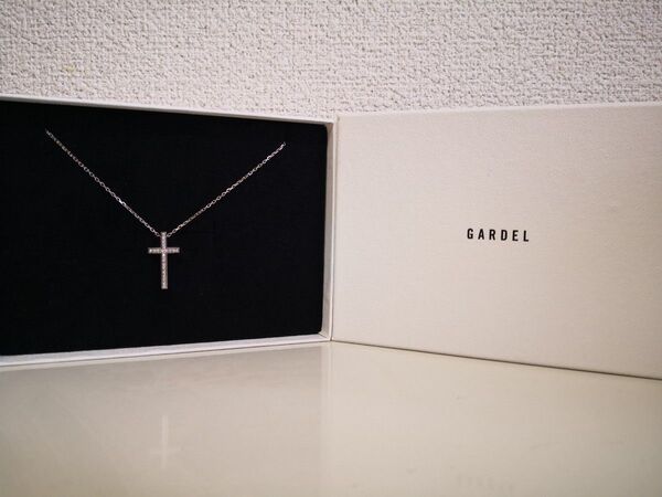 美品 GARDEL TWO ME CROSS NECKLACE/(S) ガーデル トゥーミークロス ネックレス スモール 50cm