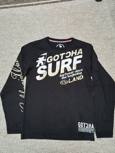 ① Gotcha ガッチャ 長袖Tシャツ サイズM G-LAND ブラック 長袖 ロンT サーフィン アメカジ