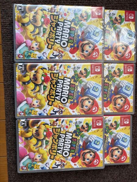 【Switch】 スーパー マリオパーティ ジャンボリー 新品未開封品6本