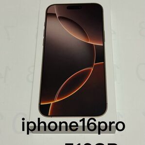 iPhone 16 Pro Max 512GB デザートチタニウム ガラスフィルム貼り付け済み 二週間使いましたほぼ新品です
