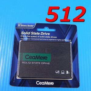 【SSD 512GB】CeaMere CMSSDA 2.5インチ SATA