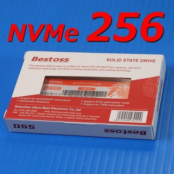 【SSD 256GB】Bestoss GM228 M.2 NVMe PCIe Gen3