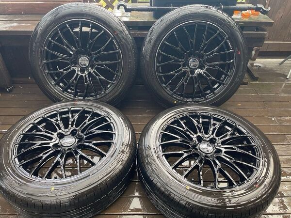アルファード40系 タイヤホイール Raysホムラ 2×10 BD ヨコハマブルーアースRVバリヤマ