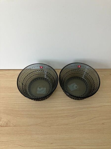【新品未使用廃番品】イッタラ カステヘルミ 11cm ボウル シリアルボウル グレー 2点