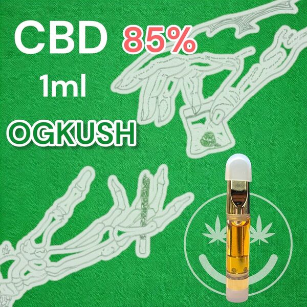 CBD 85% OGKUSH リキッド 1ml CBN CBG リキッド