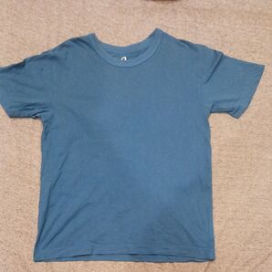 ファミマ Tシャツ ブルー 男女兼用Sサイズ 青 ブルー 古着