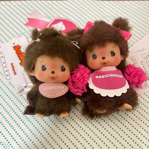 モンチッチ 顔でか ベビチッチ SS キーチェーン 女の子ハッピーカラーベビチッチ キーチェーン ピンク