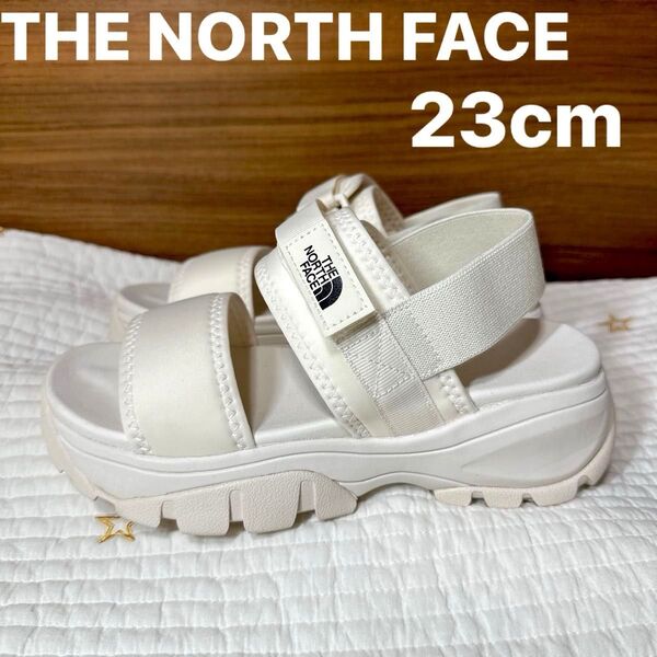 ノースフェイス THE NORTH FACE 厚底サンダル アイボリー 韓国