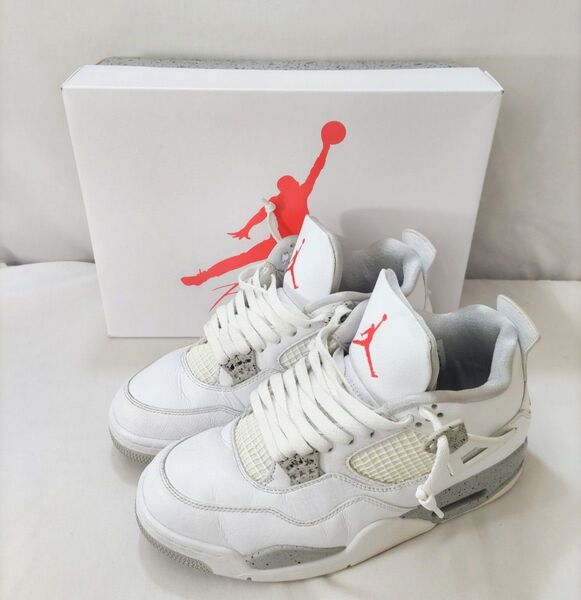 ナイキ エアジョーダン4 レトロ テックホワイト 27.0cm NIKE AIR JORDAN RETRO スニーカー