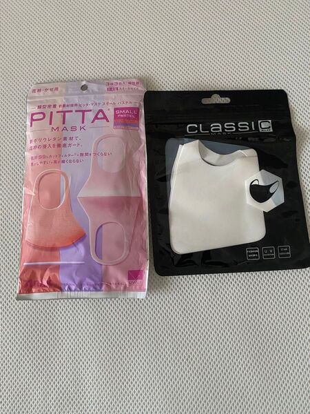 未使用 ピッタマスク PASTEL(ピンク) 2枚 CLASSIC(ホワイト) 1枚 2種セット