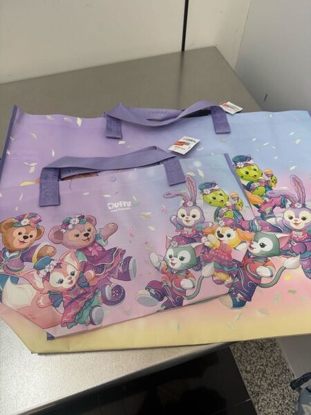 ダッフィーフレンズ 20周年香港ディズニー ショッピングバッグセット