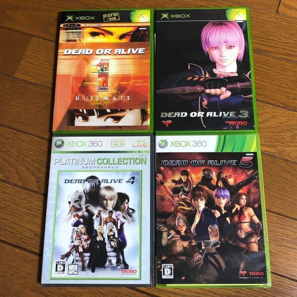 XBOX & XBOX360 デッドオアアライブ シリーズ 4本 Dead or Alive 1 .3 .4 .5 セット