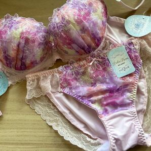 レディース ブラジャー ブラ d70 下着 タグ付き 未使用 新品 刺繍 ワイヤー付き M ドルチェフィオラ Mサイズ