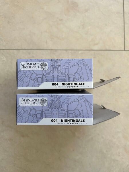 004 ナイチンゲール 新品未組立品 ペールオレンジカラー ガンダムアーティファクト 第1弾 2個 GUNDAM ARTIFACT