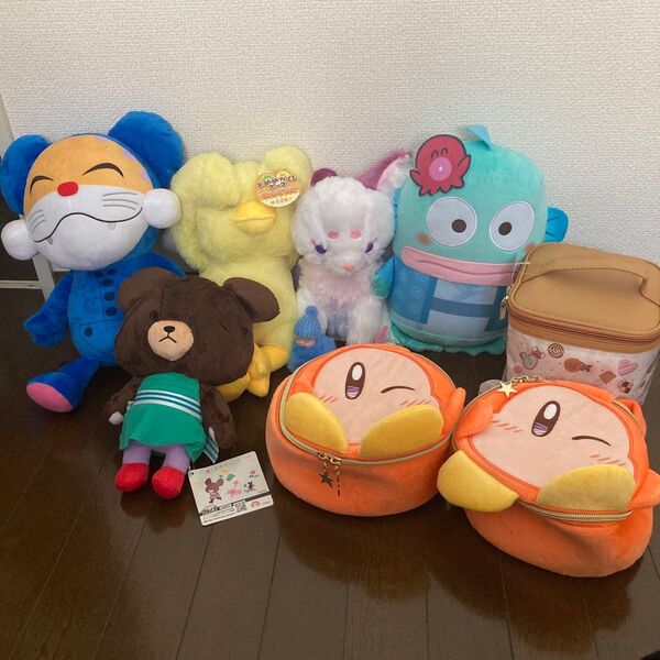 値下げ可 ぬいぐるみ ポーチ おもちゃ まとめ売り セット サンリオ ハンギョドン ニャンちゅう ワドルディ トムとジェリー