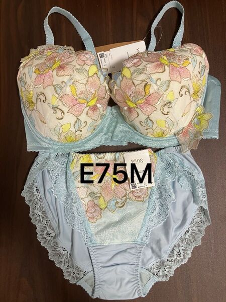 ブラジャー ショーツセット ワコール ウイング レシアージュ E75M