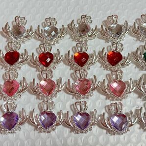 カスタム王冠ハートストーンボリュームビーズ