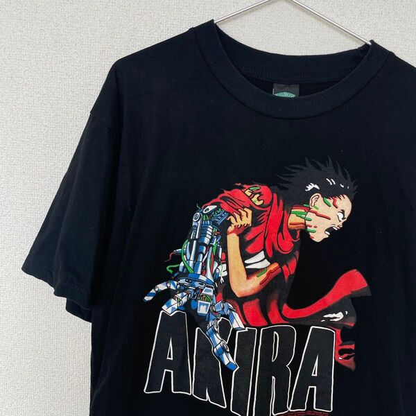 Tシャツ 黒 ブラック AKIRA アキラ アニメ 漫画 Tシャツ 古着 US古着 XL