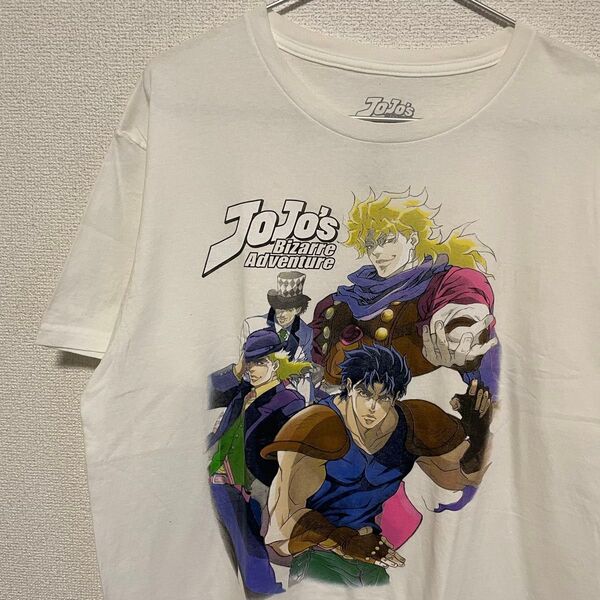 ジョジョ JOJO Tシャツ アニメ 漫画 古着 アメリカ古着 白 ビンテージ L