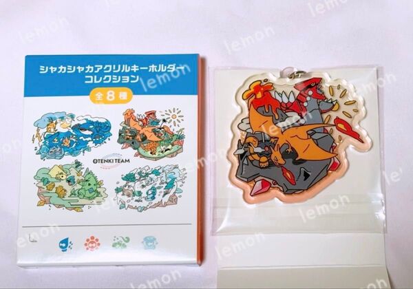 ポケモン ポケモンセンター シャカシャカアクリルキーホルダーコレクション リザードン グラードン コータス OTENKI TEAM
