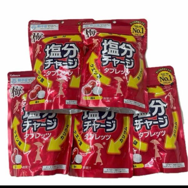 塩分チャージ タブレッツ(梅味)5個セット 賞味期限2025.12