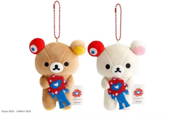 EXPO2025 ぶらさげぬいぐるみ リラックマ コリラックマ ミャクミャク