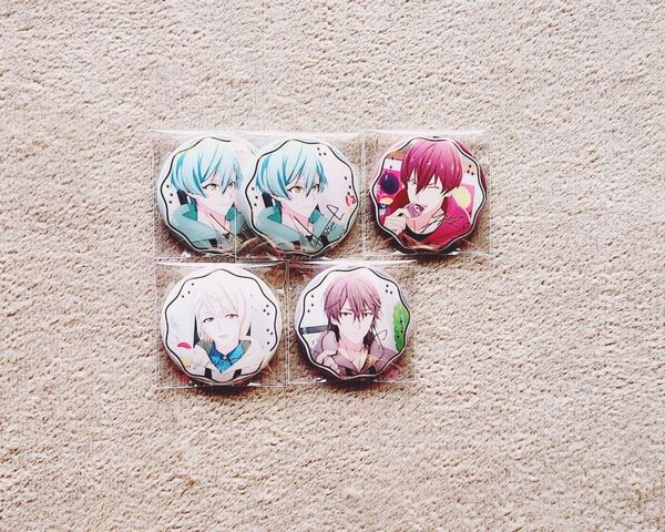 アイドリッシュセブン アイナナ 缶バッジ RabbiTube OO 悠 トウマ 巳波 虎於
