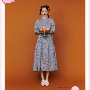 美品manana suerte × THE METサイドギャザーワンピース