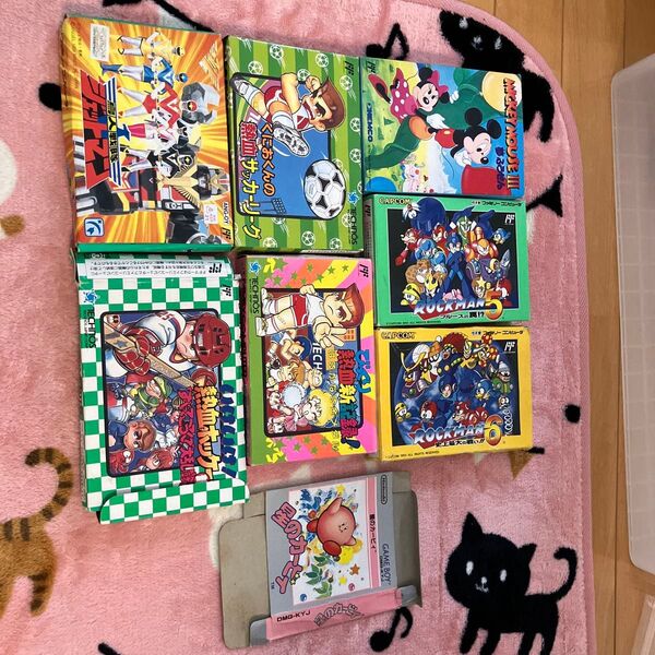 ファミコンのソフトの空箱 7個 ゲームボーイのソフト空箱1個