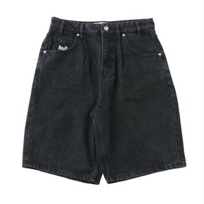 HUF ハフ デニムハーフデニム ブラック 32インチ